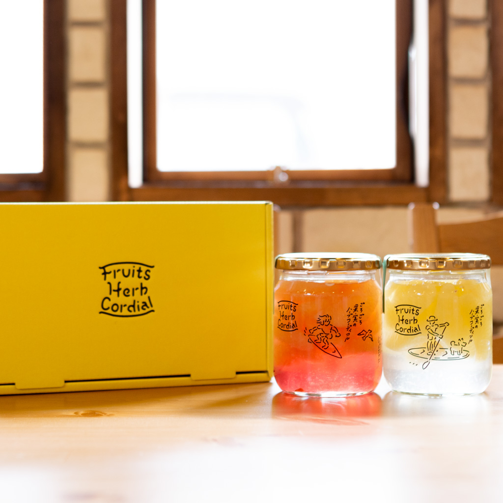 果実本舗 / ごろごろ果実ハーブコーディアル グレープフルーツ（プレーン・ハイビスカス） 2種 GIFT BOX
